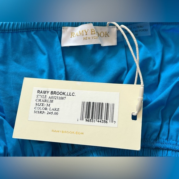 RAMY BROOK New York Women’s size Medium Charlie Halter Top in Color Lake new - Picture 11 of 14